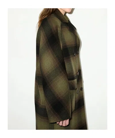 Maxco. Double-layered Wool Coat In Multi