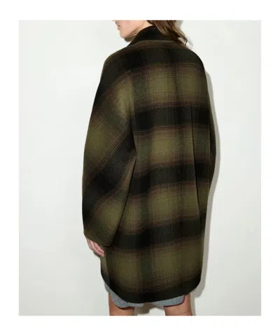 Maxco. Double-layered Wool Coat In Multi