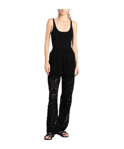 Dolce & Gabbana Minimal Solid Pants In Black