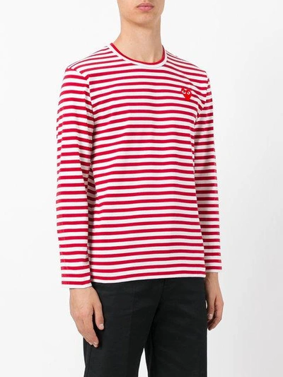 Shop Comme Des Garçons Play Breton Stripe T-shirt