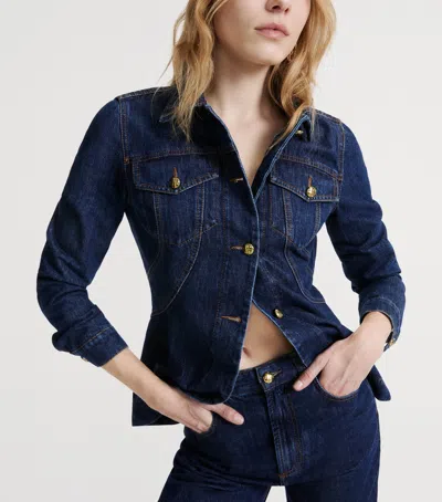 Marella Button-front Denim Jacket In Multi