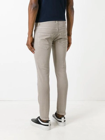 Shop Dondup Skinny-jeans In Distressed-optik In Grey