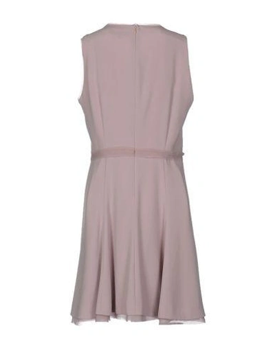 Shop Burberry Knee-length Dress In Dove Grey