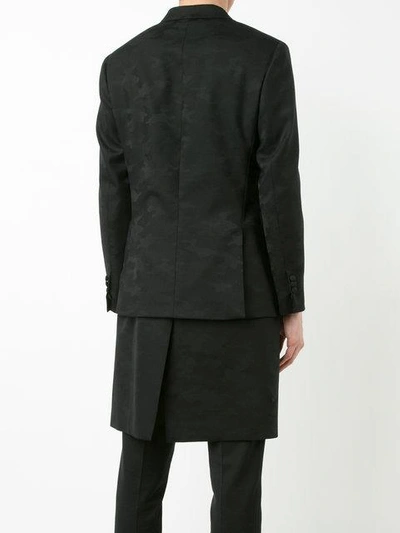 Shop Neil Barrett Layered Camouflage Blazer In Black
