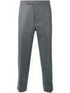 Thom Browne Classic Backstrap Side Tab Wool Pants