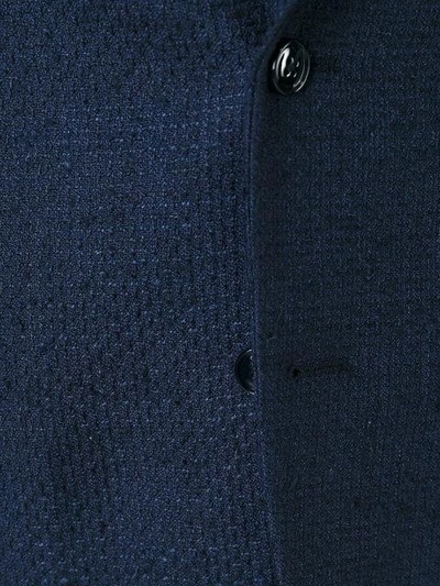 Shop Mp Massimo Piombo Three Button Blazer - Blue