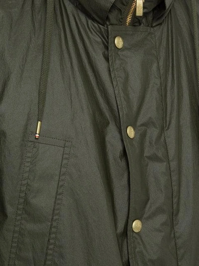 Shop Moncler Hooded Field Jacket In Green