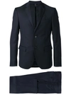 Fendi Single-breasted Suit In Blue