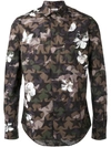 VALENTINO Camustar and floral print shirt,HANDWASH