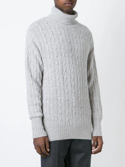 Shop N•peal Roll Neck Sweater In Grey