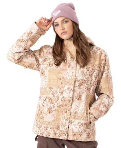Roxy Jetty 3n1 Jacket In Brown