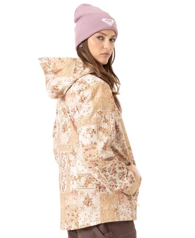 Roxy Jetty 3n1 Jacket In Brown