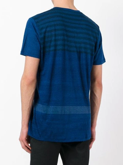 Shop Etro Stripe V-neck T-shirt