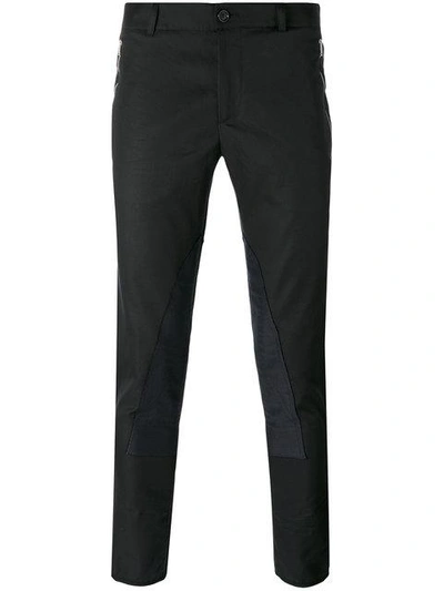 Alexander Mcqueen Black Zip & Button Trousers