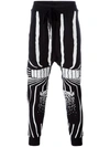 11 BY BORIS BIDJAN SABERI STRIPE PATTERNS SWEATPANTS,P3B121512006719