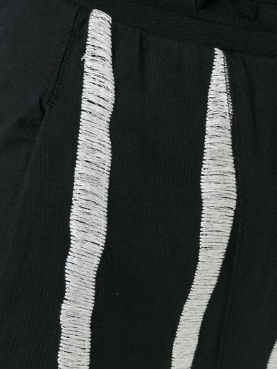 Shop 11 By Boris Bidjan Saberi Stripe Patterns Sweatpants In Black