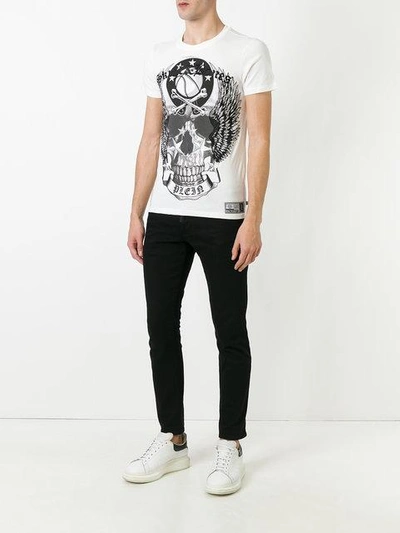 Shop Philipp Plein Skull Print T-shirt
