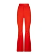 Givenchy Flared Crepe Trousers In Red