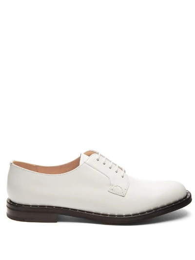Church's Rebecca Studded Leather Derby Shoes In White