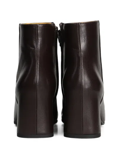 Mara Bini Leather Ankle Boots In Multi