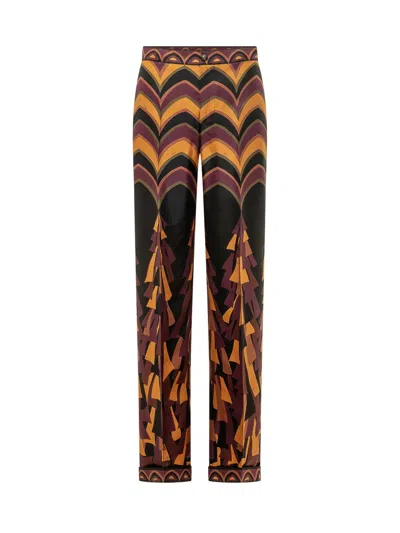 Pucci Baiadera Print Silk Pants In Multi