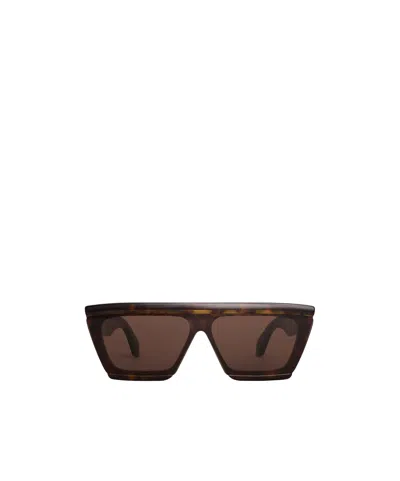 Alaïa Alaia Rectangular Acetate Sunglasses In Brown