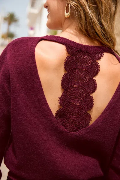 Cupshe Plot Twist Red Sweater In Red