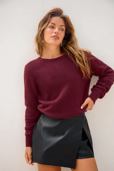 Cupshe Plot Twist Red Sweater In Red