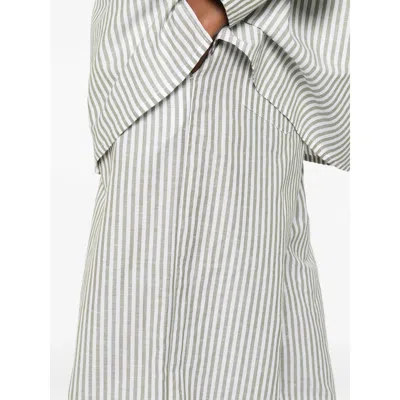 Riviera® Striped-pattern Pants In Gray