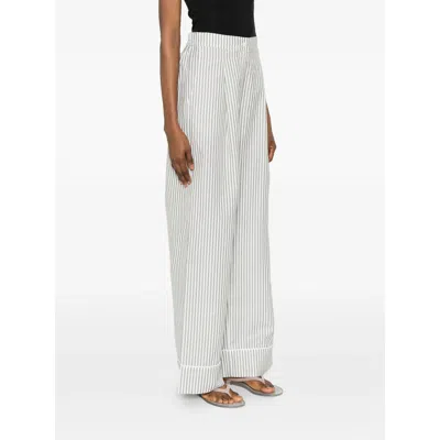 Riviera® Striped-pattern Pants In Gray
