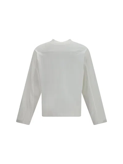Entire Studios Shoulder-insert Long-sleeve T-shirt In White