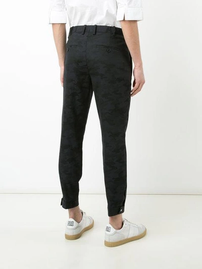 Shop Neil Barrett Camouflage Tailored Trousers