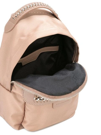Shop Stella Mccartney Falabella Go Mini Backpack In Nude & Neutrals