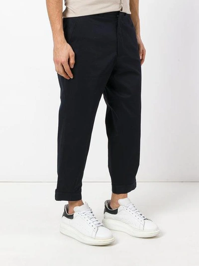 Shop Ports 1961 Cropped Trousers In Blue