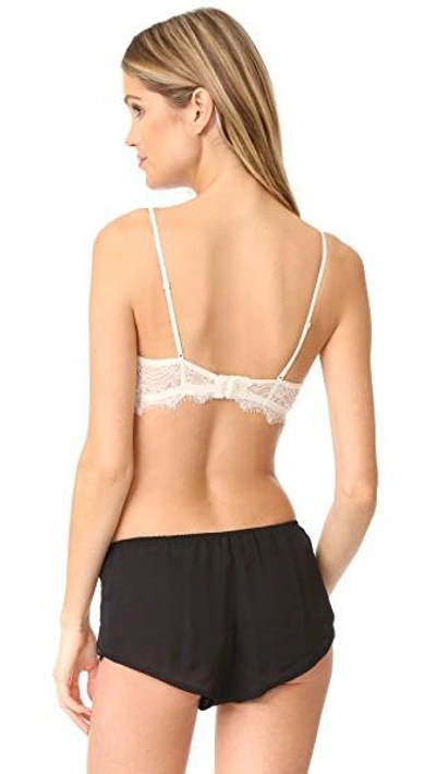 Shop Anine Bing Lace Bra With Trim In Nude