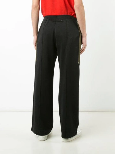 Shop Givenchy Wide Leg Trousers In Blue