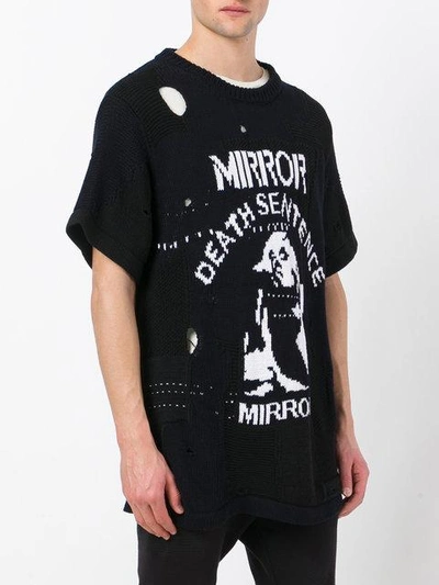 Shop Off-white Distressed Knit T-shirt