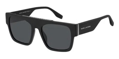 Marc Jacobs Marc 757/s 53mm Rectangular Sunglasses In Black