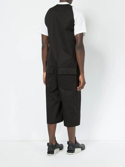 Shop Rick Owens Cropped Sleeveless Jumpsuit In Black
