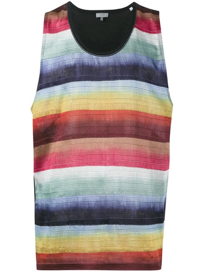 Lanvin Stripe Tank Top In Black