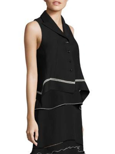 Shop Derek Lam Lace Vest In Black