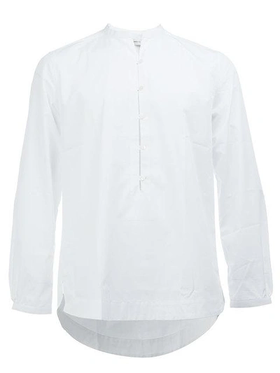 Faith Connexion Band Collar Shirt In White