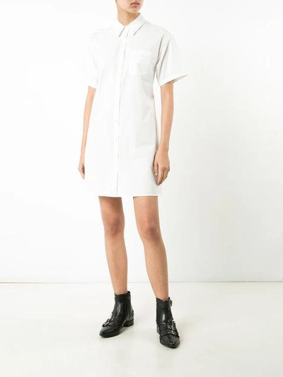 Shop Boutique Moschino Shirt Dress In White