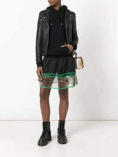 Shop Coach Sheer Detail Mini Skirt
