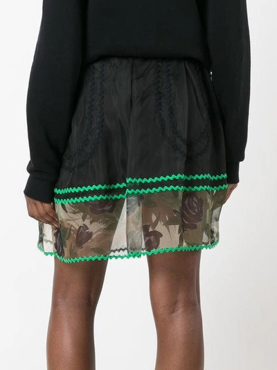Shop Coach Sheer Detail Mini Skirt