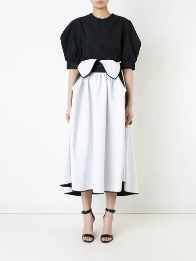 Shop Maticevski Atlas Full Skirt In White