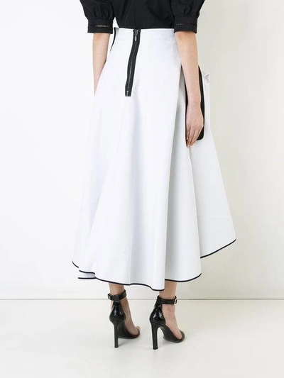 Shop Maticevski Atlas Full Skirt In White