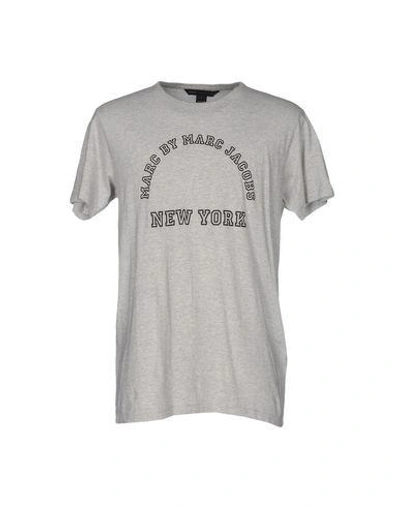 Shop Marc By Marc Jacobs T-shirts In Light Grey