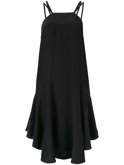 Shop Barbara Bui Open Back Ruffle Dress - Black