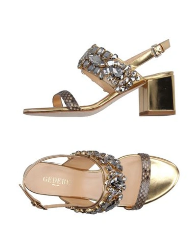 Gedebe Sandals In Khaki